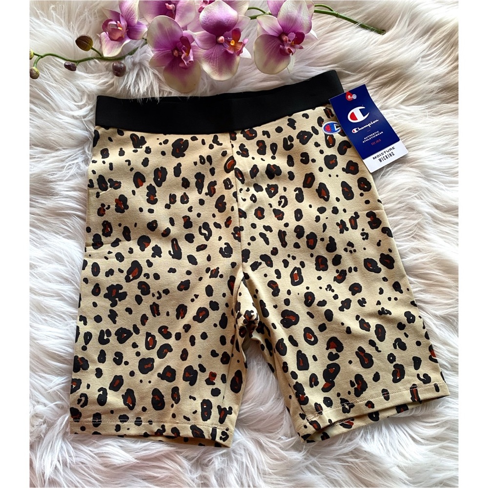 NWT Champion Leopard Print Bike Shorts